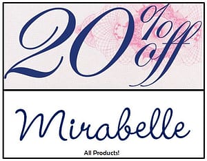 20 off Mirabelle_all products